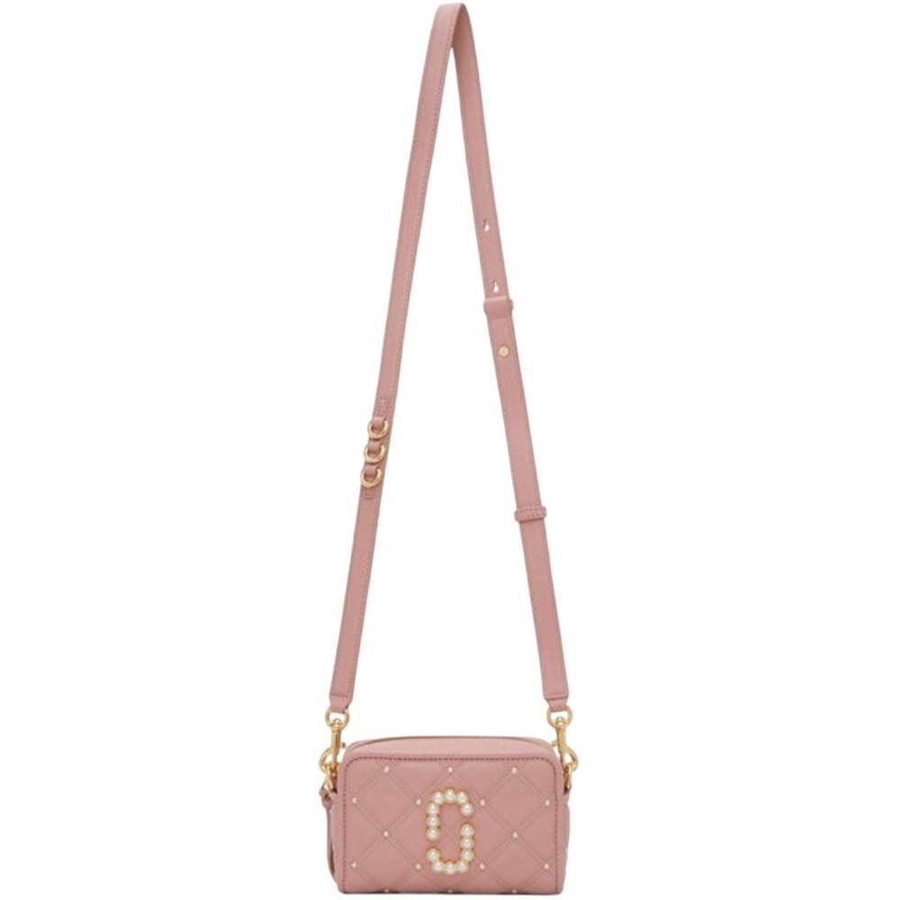 Marc Jacobs The Quilted Softshot 17 in Pink with Pearl Embellishments - Picture 6 of 6